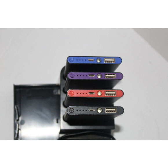 instaCHARGE Grab & Go 4-Pack Power Banks & Charging Station With Portable Charge - Picture 2 of 3